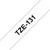 Brother BROTHER TZE131 BLACK ON CLEAR 12MM GLOSS 