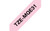  Brother Ptouch Ribbon 12Mm X 4M Black On Pastel Pink 