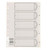 Cartridge World Index Polypropylene A4 1-5 White 