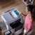 Brother MFC-J5740DW A3 Inkjet Printer A Grade - Refurbished Machine, printing a colorful document in a home or office setting.