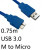 Cartridge World USB 3.0 A (M) to USB 3.0 Micro B (M) 0.75m Blue OEM Data Cable 