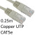 Cartridge World RJ45 (M) to RJ45 (M) CAT5e 0.25m Grey OEM Moulded Boot Copper UTP Network Cable 
