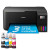 Epson EcoTank ET-2862 A4 Multifunction Wi-Fi Ink Tank Printer Wireless All-in-One, black printer with ink bottles and a 3-year ink included banner.