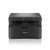 Brother DCP-L1640W Compact A4 Multifunction Mono Laser Printer, front view of the black all-in-one printer with paper output tray and control panel.