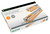 Leitz Heavy Duty Staples Cart 26/8 YL, a box of heavy-duty staples for staplers, with an orange and transparent plastic design on the packaging.