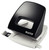Leitz NeXXt Hole Punch 2.5mm Guidebar BK, black and white punch with adjustable guide bar for precise hole punching.