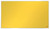 Nobo ImpPro Felt Board YW 710x400mm, yellow felt bulletin board with a metal frame and small Nobo logo in the bottom right corner.