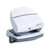 Rapesco P30 2-Hole Punch, white and gray desktop punch for binding up to 30 sheets of paper.