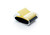 Post-it Z Note PRO Disp+1 Pad 76x76 YW, transparent desk note pad dispenser with yellow sticky notes inside.