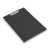 Rapesco Clipboard A4 Foolscap Black, black plastic clipboard with a metal clip for holding papers securely.