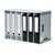 CW Office System Filestore Module Grey PK5, a set of five grey and black file storage binders organized in a metal frame for office document management.