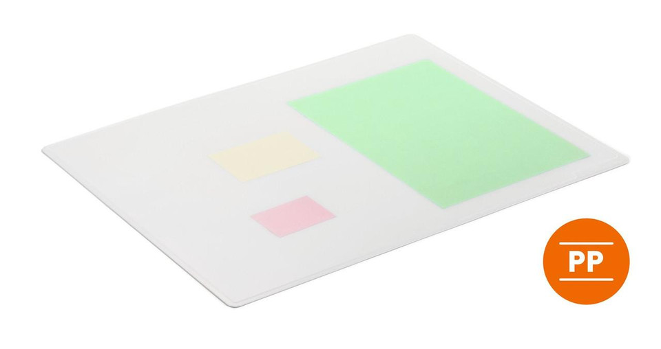 Durable Desk Mat Contoured 53x40cm Clear - Desk Mats - Writing Surfaces