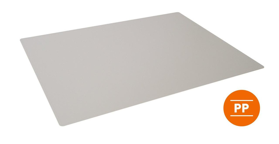 Durable Desk Mat Contoured 65x50cm Grey - Desk Mats - Writing Surface Protectors