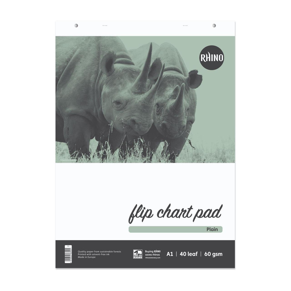 RHINO A1 Flipchart Pad 40 Leaf B (Pack of 5) - Flipchart Pads - Easel Pads