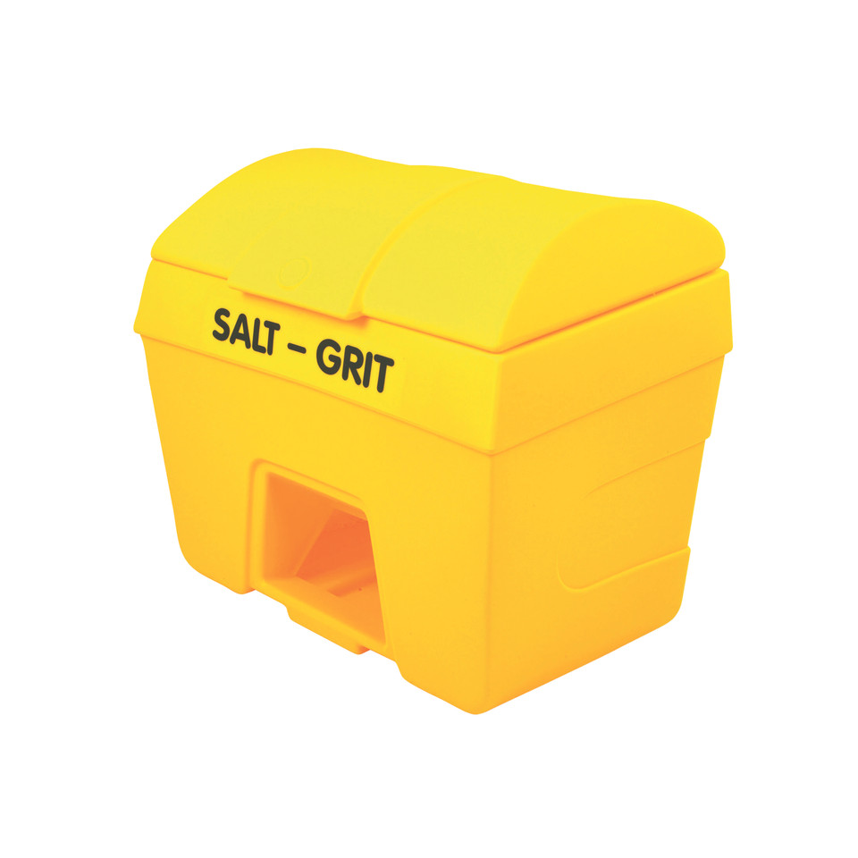 Salt/Grit Bin With Hopper 400L Ylw - Cleaning Fluids - Grit Bins