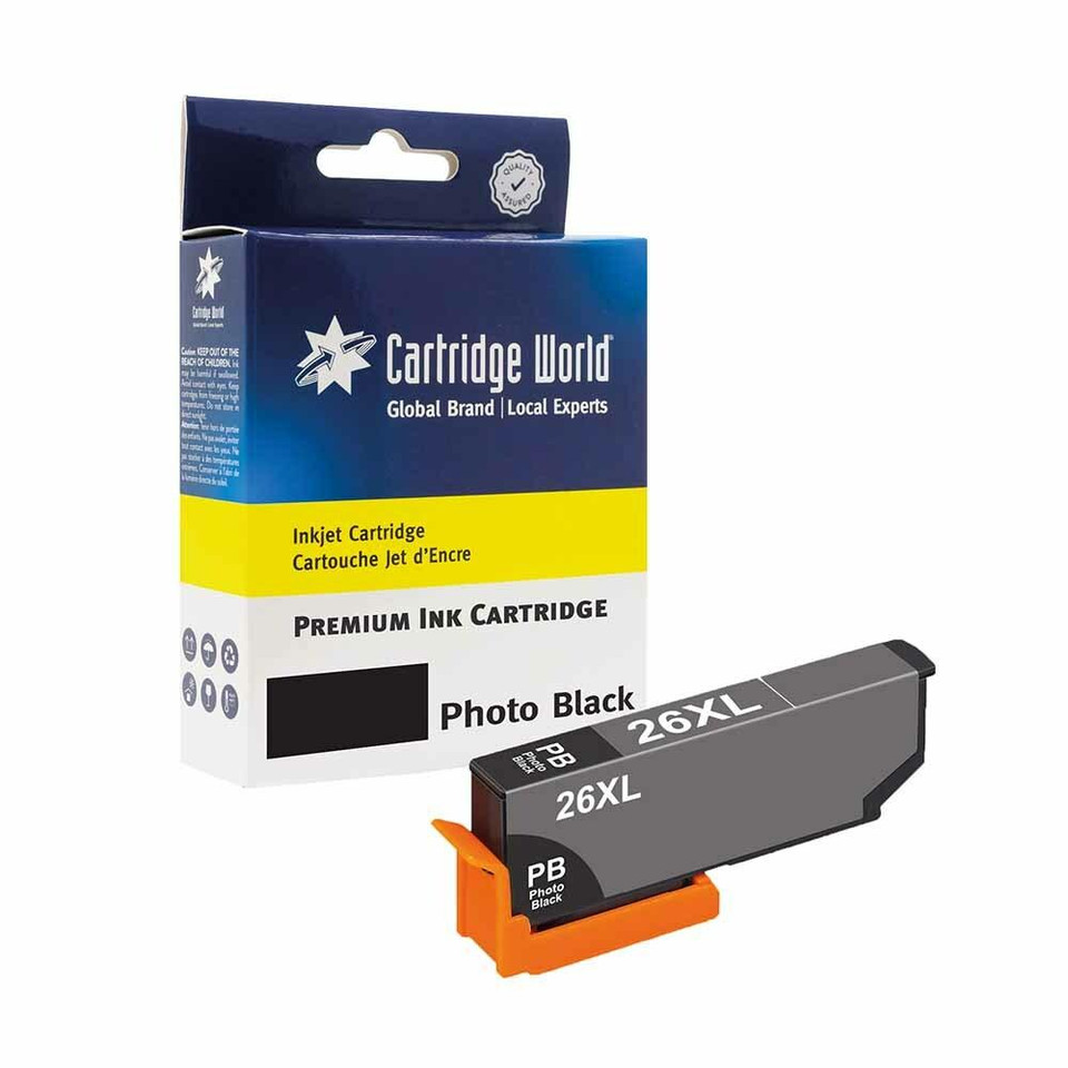Compatible Epson Singlepack Photo Black 26XL (C13T26314010) - Epson XP Expression Premium Series Ink Cartridges - Epson Expression Premium XP-800 Ink Cartridges