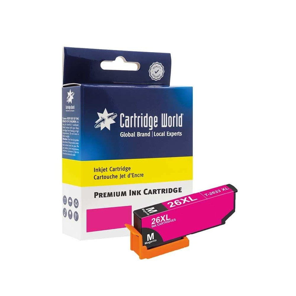 Compatible Epson Singlepack Magenta 26XL (C13T26334010) - Epson XP Expression Premium Series Ink Cartridges - Epson Expression Premium XP-800 Ink Cartridges