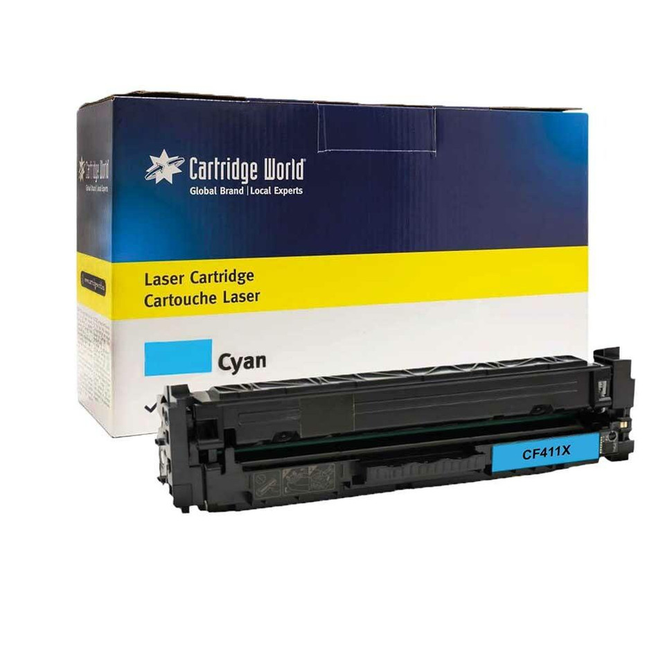 Compatible HP 411X Cyan LaserJet Toner Cartridge (CF411X) - HP Color LaserJet Pro Series Toner Cartridges - HP Color LaserJet Pro mfp M477fnw Toner Cartridges