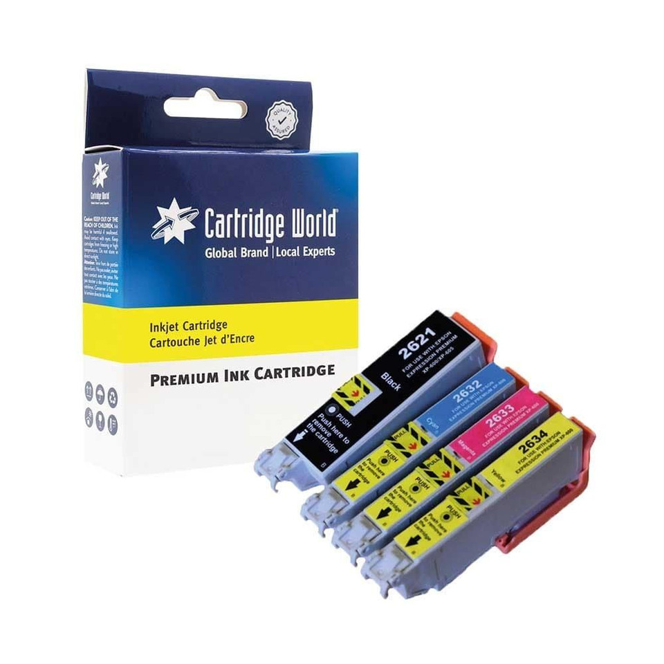 Compatible Epson 26XL Multi-Pack Black/Cyan/Magenta/Yellow - Epson XP Expression Premium Series Ink Cartridges - Epson Expression Premium XP-800 Ink Cartridges