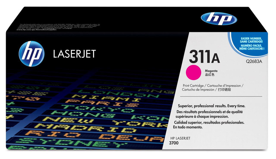 HP 311A Original Magenta Toner Cartridge - HP Color LaserJet Series Toner Cartridges - HP Color LaserJet 3700 Toner Cartridges