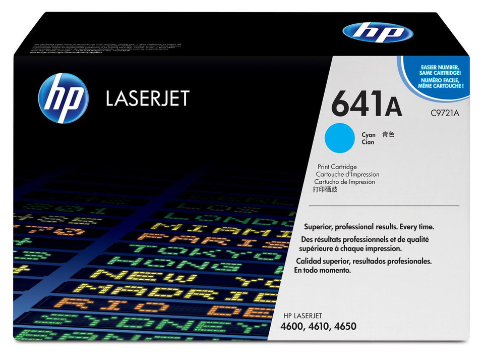 HP 641A Original Cyan Toner Cartridge - HP Color LaserJet Series Toner Cartridges - HP Color LaserJet 4650 Toner Cartridges