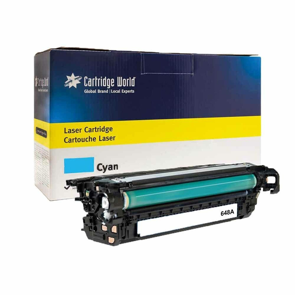 Compatible HP 648A Cyan LaserJet Toner Cartridge (CE261A) - HP Color LaserJet CP Series Toner Cartridges - HP Color LaserJet CP4025N Toner Cartridges