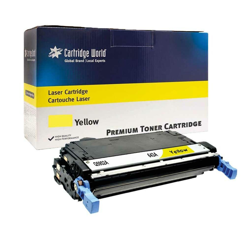 Compatible HP 643A Yellow LaserJet Toner Cartridge (Q5952A) - HP Color LaserJet Series Toner Cartridges - HP Color LaserJet 4700 Toner Cartridges