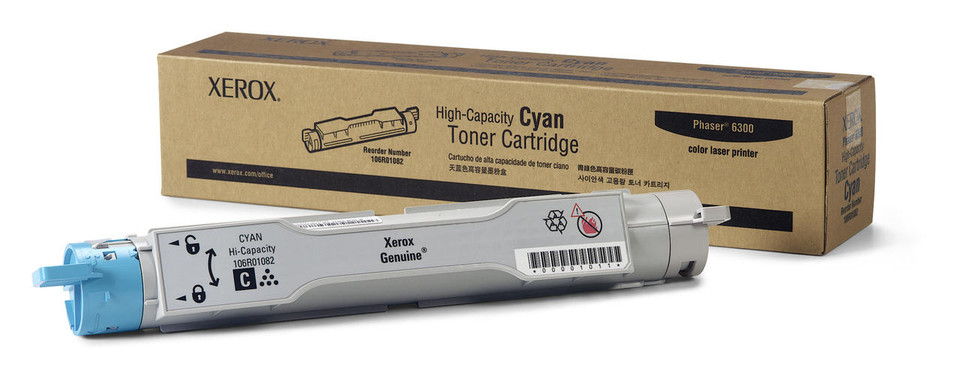 Xerox Cyan High Capacity, Phaser 6300 (DOES NOT WORK ON PHASER 6350) Toner Cartridge - Xerox Phaser Series Toner Cartridges - Xerox Phaser 6300DN Toner Cartridges
