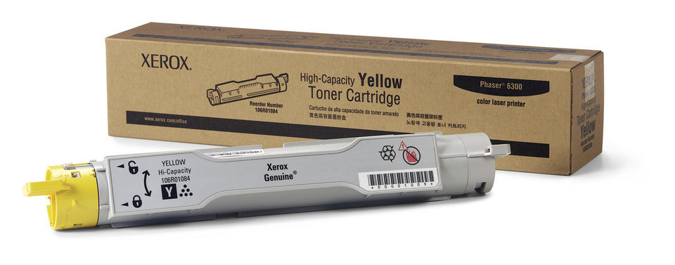 Xerox Yellow High Capacity, Phaser 6300 (DOES NOT WORK ON PHASER 6350) Toner Cartridge - Xerox Phaser Series Toner Cartridges - Xerox Phaser 6300DN Toner Cartridges