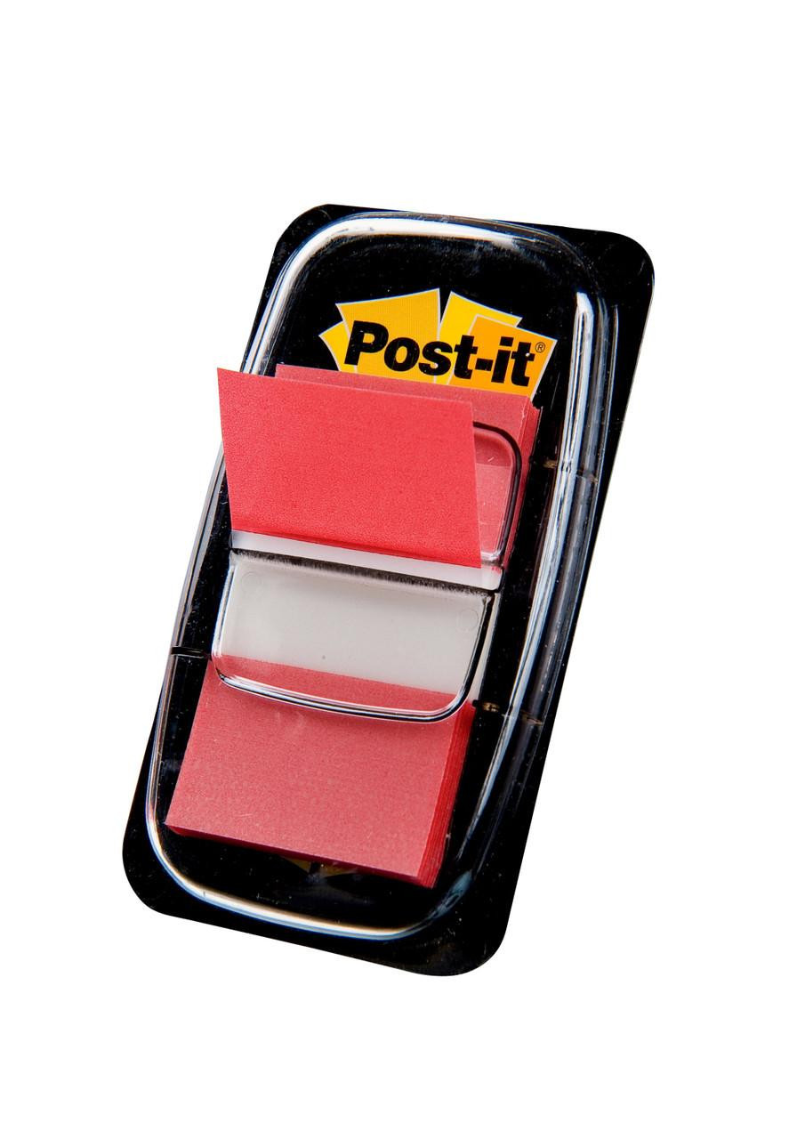 Post-it Index Flags 25mm 50 Tabs RD PK12 - Index Flags - Repositionable Flags
