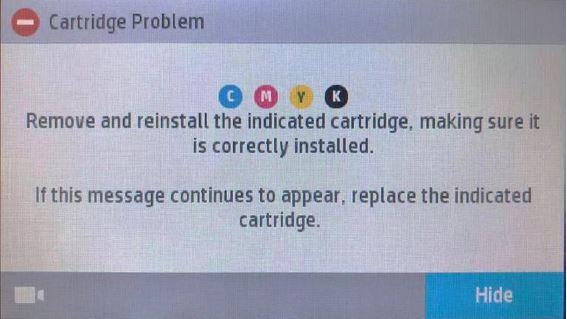 HP Cartridge Problem