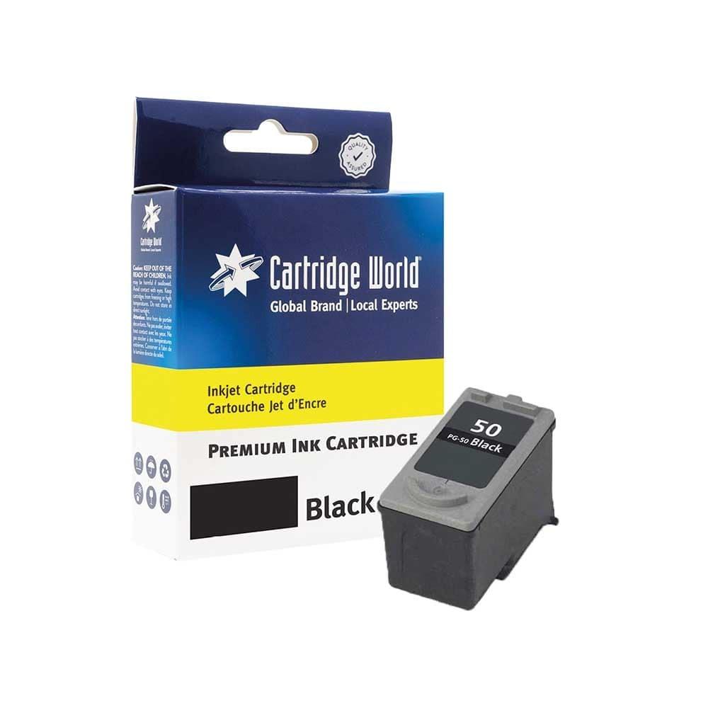 Cartridge World Compatible with Canon PG-50 Black Inkjet Cartridge 0616B001