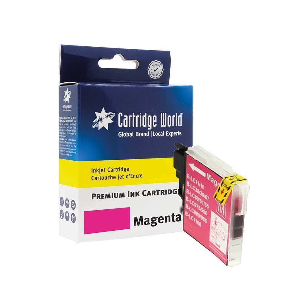 Cartridge World Compatible with Brother LC-1100M/LC-980M Magenta Inkjet Cartridge