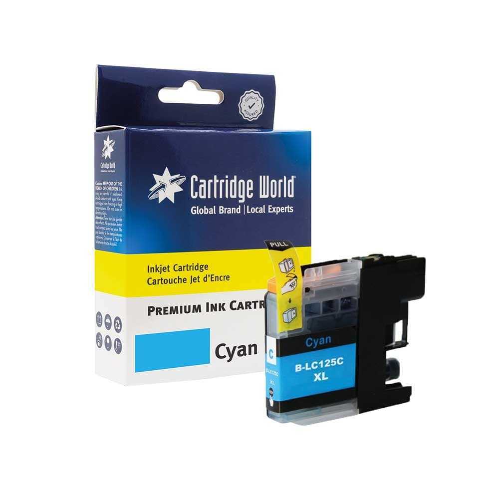 Cartridge World Compatible with Brother LC-125XLC Cyan Inkjet Cartridge High Capacity