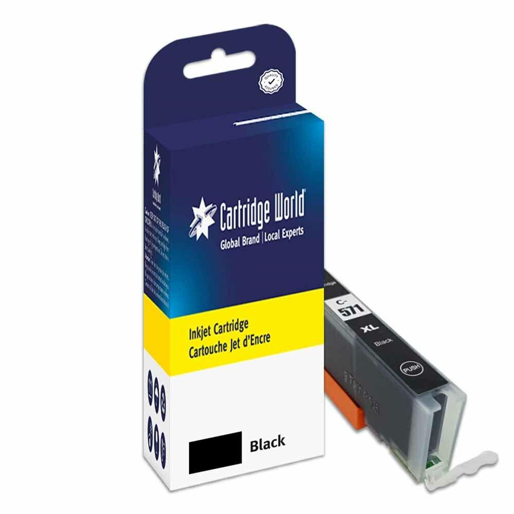 Cartridge World Compatible with Canon CLI-571XLBK Black Inkjet Cartridge 0331C001
