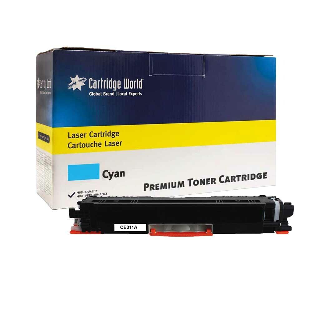 Cartridge World Compatible with HP 126A Cyan LaserJet Toner Cartridge CE311A