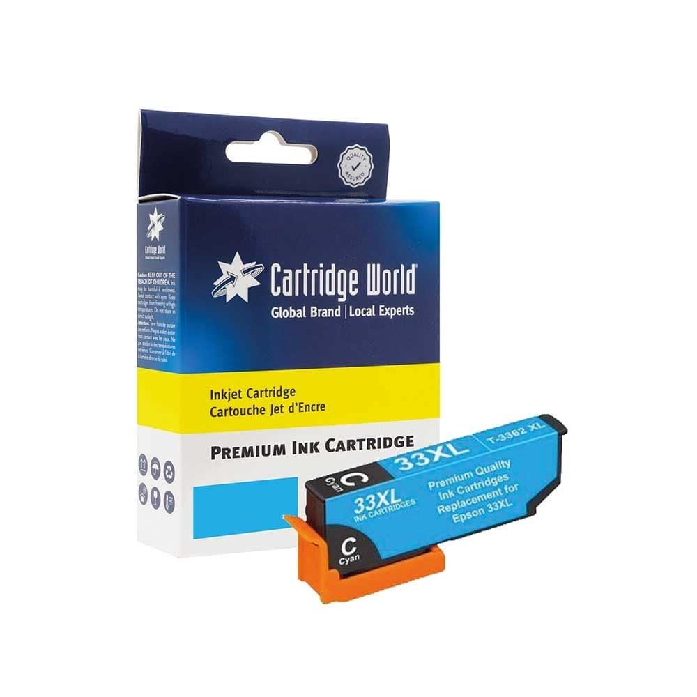 Cartridge World Compatible with Epson Cyan 33XL Inkjet Cartridge C13T33624010
