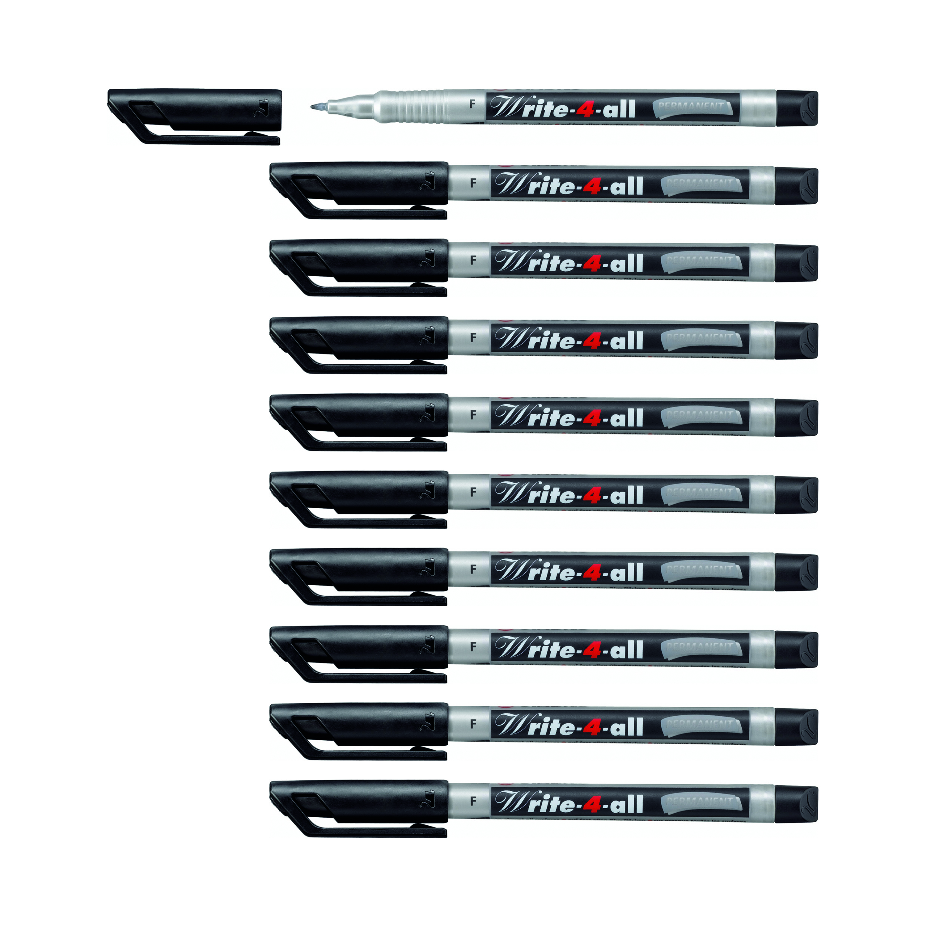Stabilo WRITE4ALL Perm Mkr BLK PK10 | Cartridge World
