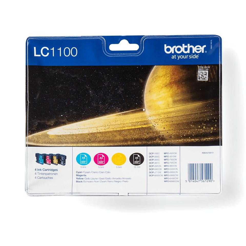 Brother LC-1100VALBP Ink Cartridge Original Black, Cyan, magenta, yellow Multipack 4 pc(s)