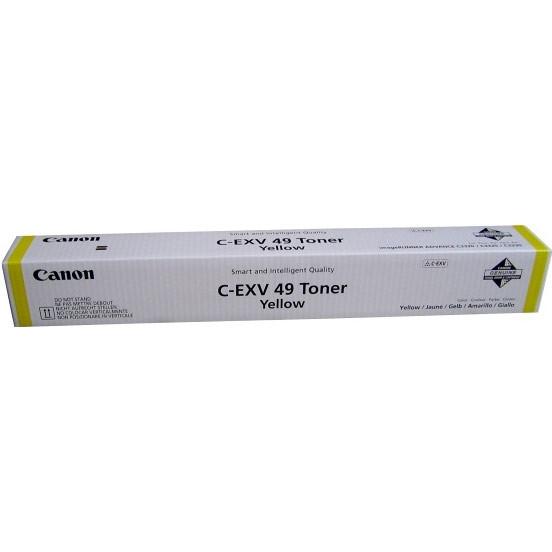Canon EXV49Y Yellow Standard Capacity Toner Cartridge 19k pages - 8527B002