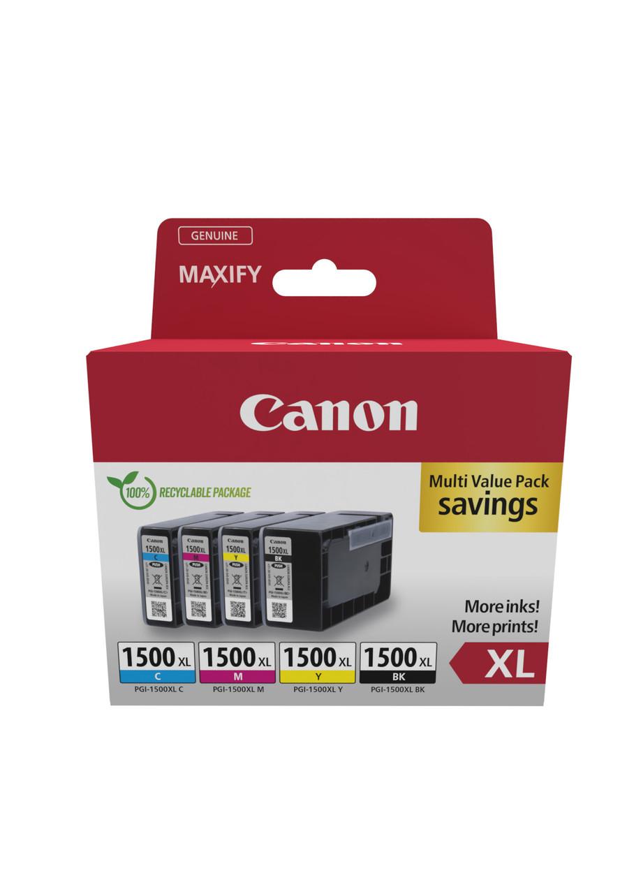Canon PGI-1500XL C/M/Y/BK Original Black,Cyan,Magenta,Yellow Multipack