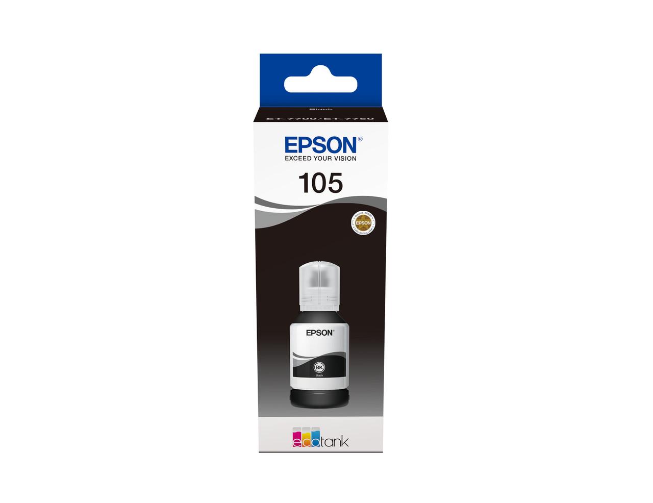 Epson 105 EcoTank Pigment Black Ink bottle (C13T00Q140) EcoTank ET-7750 - EcoTank ET-7700
