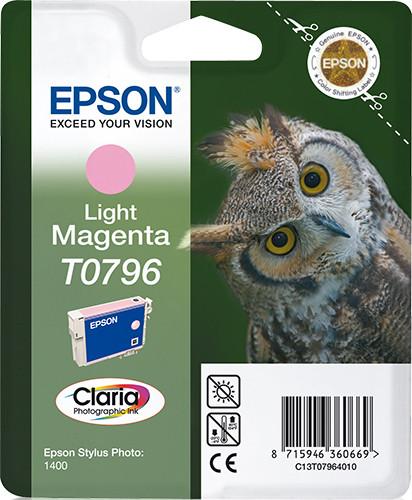 Epson Owl Singlepack Light Magenta T0796 Claria Photographic Ink Ink Cartridge