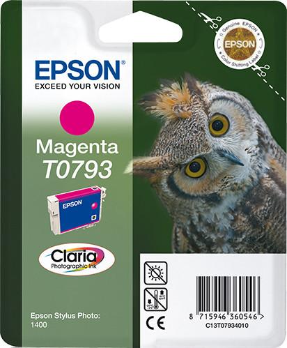 Epson Owl Singlepack Magenta T0793 Claria Photographic Ink Ink Cartridge