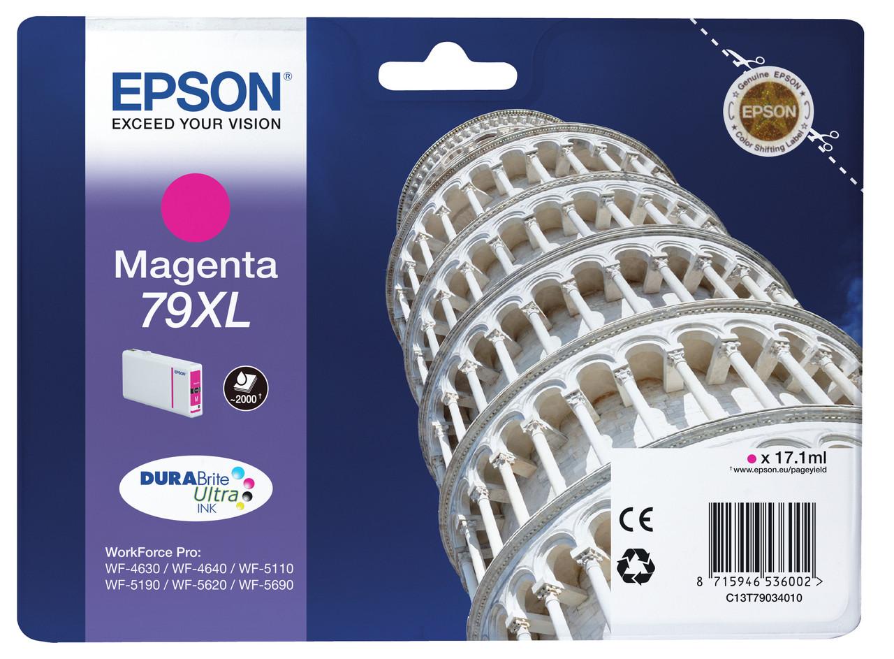 Epson Tower of Pisa Singlepack Magenta 79XL DURABrite Ultra Ink Ink Cartridge