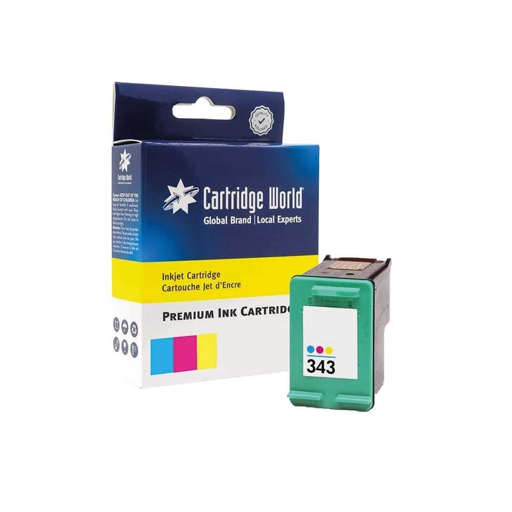 Cartridge World Compatible with HP 343 Tri-colour Inkjet Cartridge C8766EE