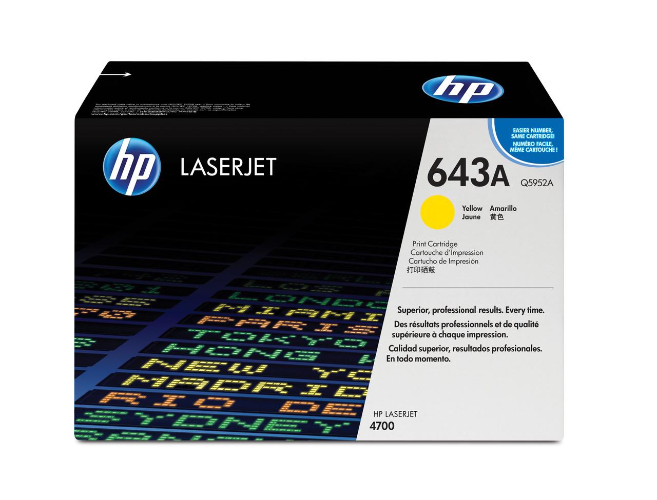 HP 643A Original Yellow Toner Cartridge