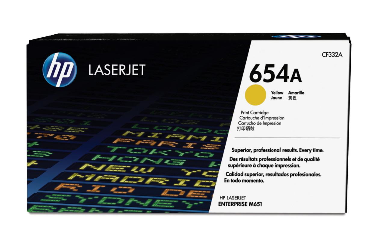 HP 654A Original Yellow Toner Cartridge