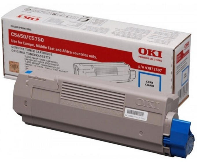 Oki OKI 43872307 Original Cyan Toner Cartridge