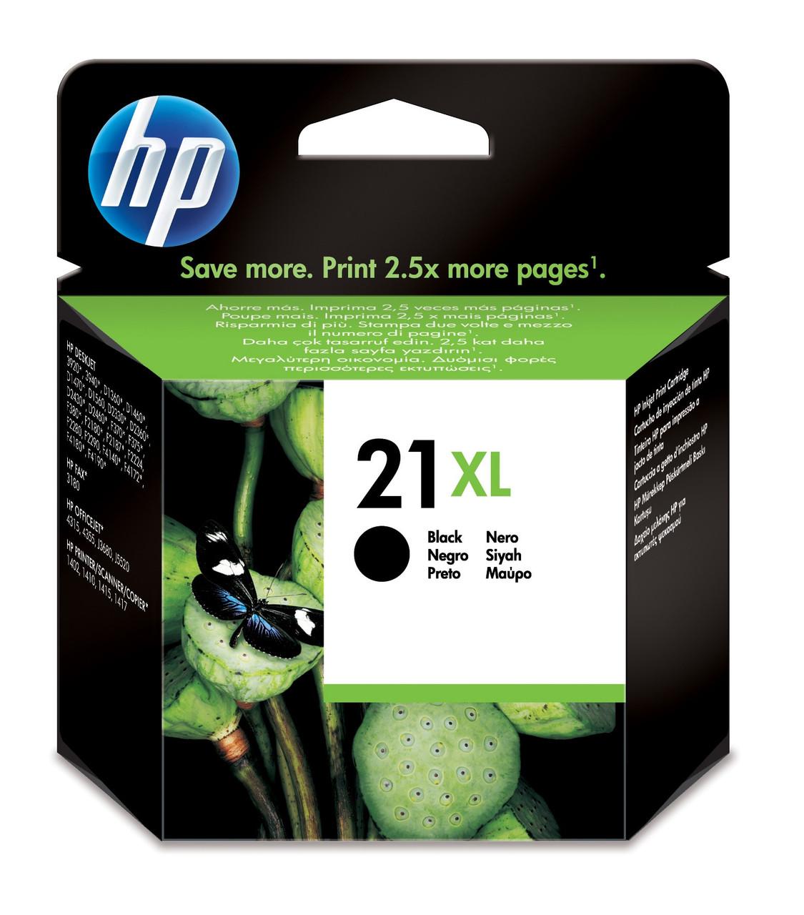 HP Original HP 21XL Black Ink Cartridge (C9351CE)